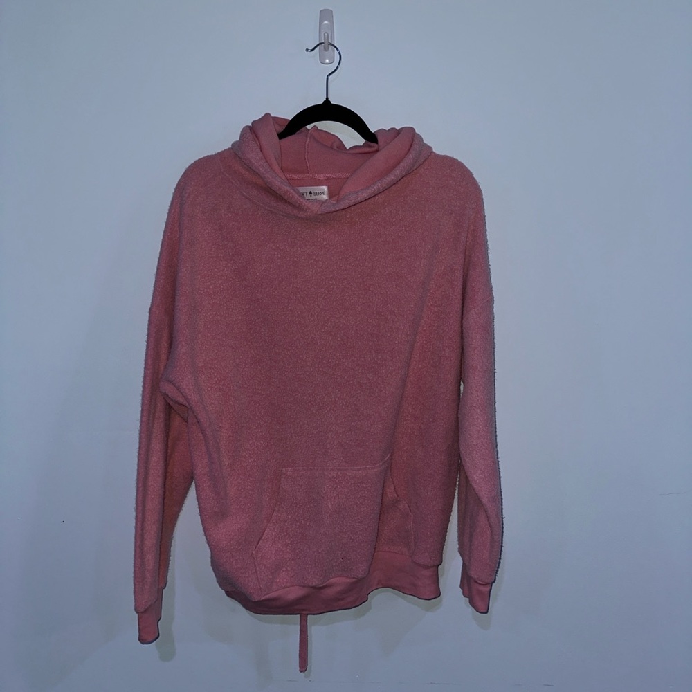 Soft Serve Women’s Large Pink Cloud Cotton Hoodie